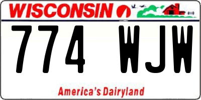 WI license plate 774WJW
