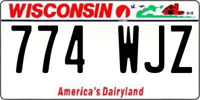 WI license plate 774WJZ