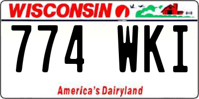 WI license plate 774WKI