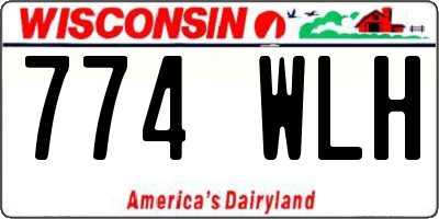 WI license plate 774WLH
