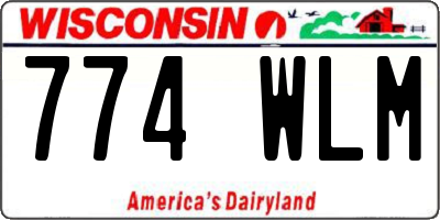 WI license plate 774WLM