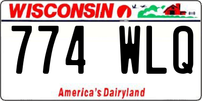 WI license plate 774WLQ