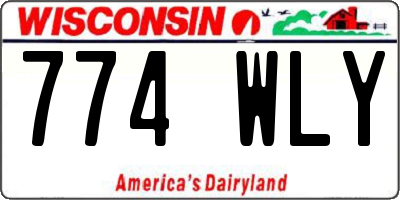 WI license plate 774WLY