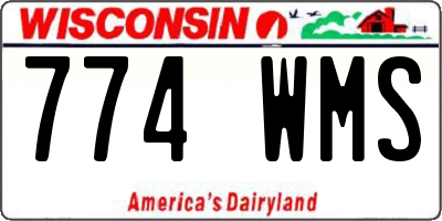 WI license plate 774WMS