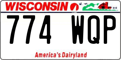WI license plate 774WQP