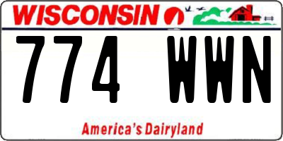 WI license plate 774WWN