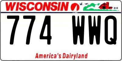 WI license plate 774WWQ
