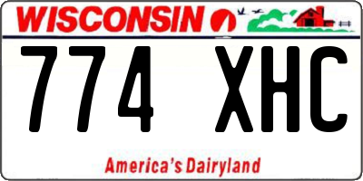WI license plate 774XHC