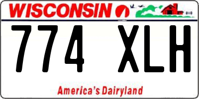 WI license plate 774XLH