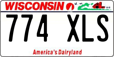 WI license plate 774XLS
