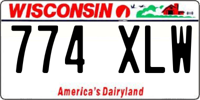 WI license plate 774XLW