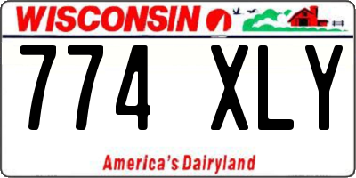 WI license plate 774XLY