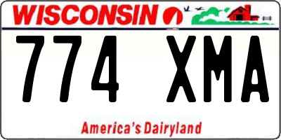 WI license plate 774XMA