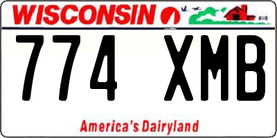 WI license plate 774XMB