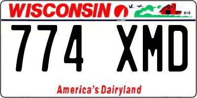 WI license plate 774XMD