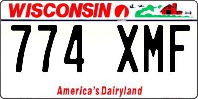 WI license plate 774XMF