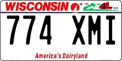 WI license plate 774XMI