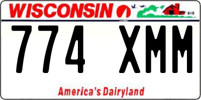 WI license plate 774XMM
