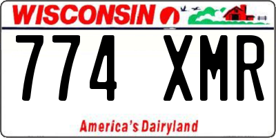 WI license plate 774XMR