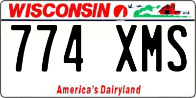 WI license plate 774XMS