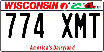 WI license plate 774XMT
