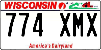 WI license plate 774XMX