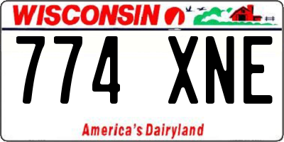 WI license plate 774XNE