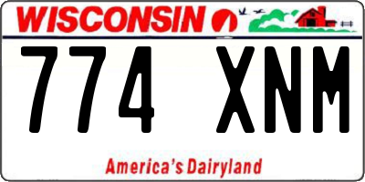 WI license plate 774XNM