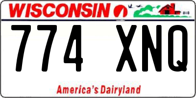 WI license plate 774XNQ