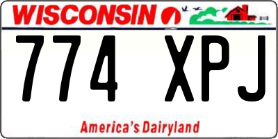 WI license plate 774XPJ