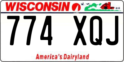 WI license plate 774XQJ