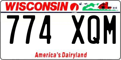 WI license plate 774XQM