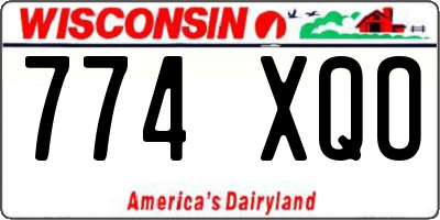 WI license plate 774XQO