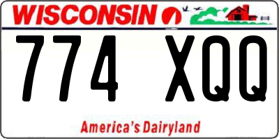 WI license plate 774XQQ
