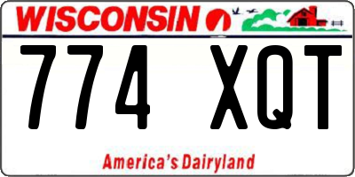 WI license plate 774XQT