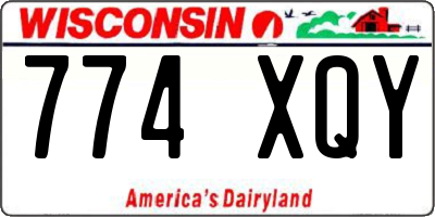 WI license plate 774XQY