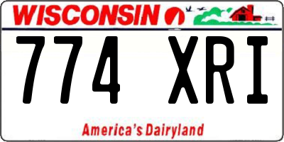 WI license plate 774XRI