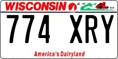 WI license plate 774XRY