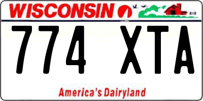 WI license plate 774XTA