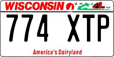 WI license plate 774XTP