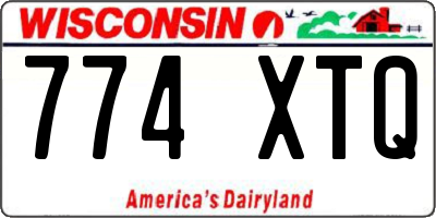 WI license plate 774XTQ