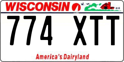 WI license plate 774XTT