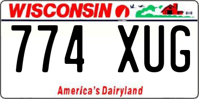 WI license plate 774XUG