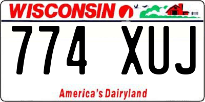 WI license plate 774XUJ