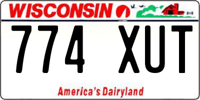 WI license plate 774XUT