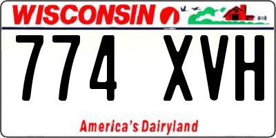 WI license plate 774XVH