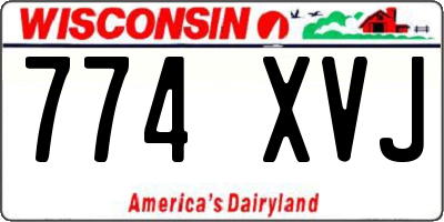 WI license plate 774XVJ