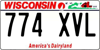 WI license plate 774XVL