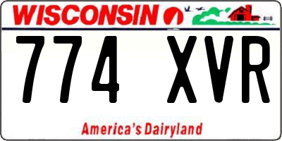 WI license plate 774XVR