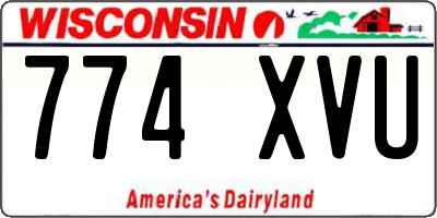 WI license plate 774XVU